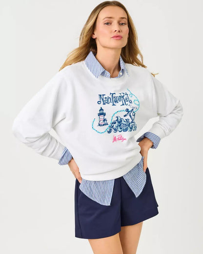 Lilly Pulitzer - Ballad Cotton Sweatshirt - Resort White