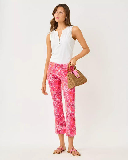 Lilly Pulitzer - UPF 50+ Luxletic 28" Corso Kick Flare Pant - Paradise Punch