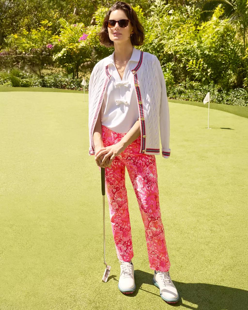 Lilly Pulitzer - UPF 50+ Luxletic 28" Corso Kick Flare Pant - Paradise Punch
