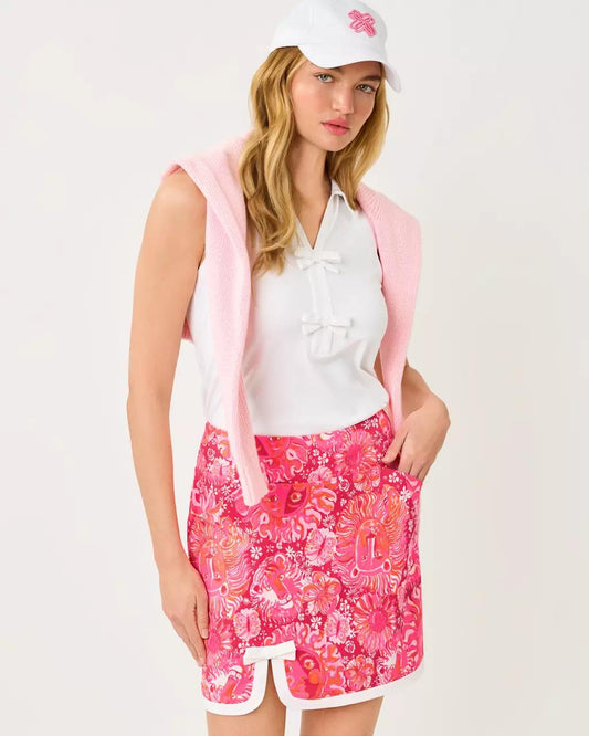 Lilly Pulitzer - UPF 50+ Luxletic Monica Bow Skort - Paradise Punch