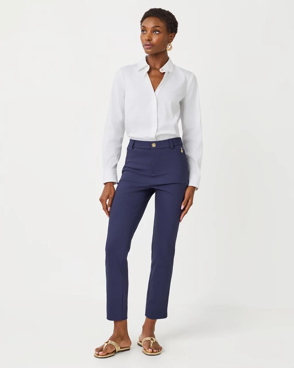 Lilly Pulitzer - 29" Ana High Rise Pant - True Navy