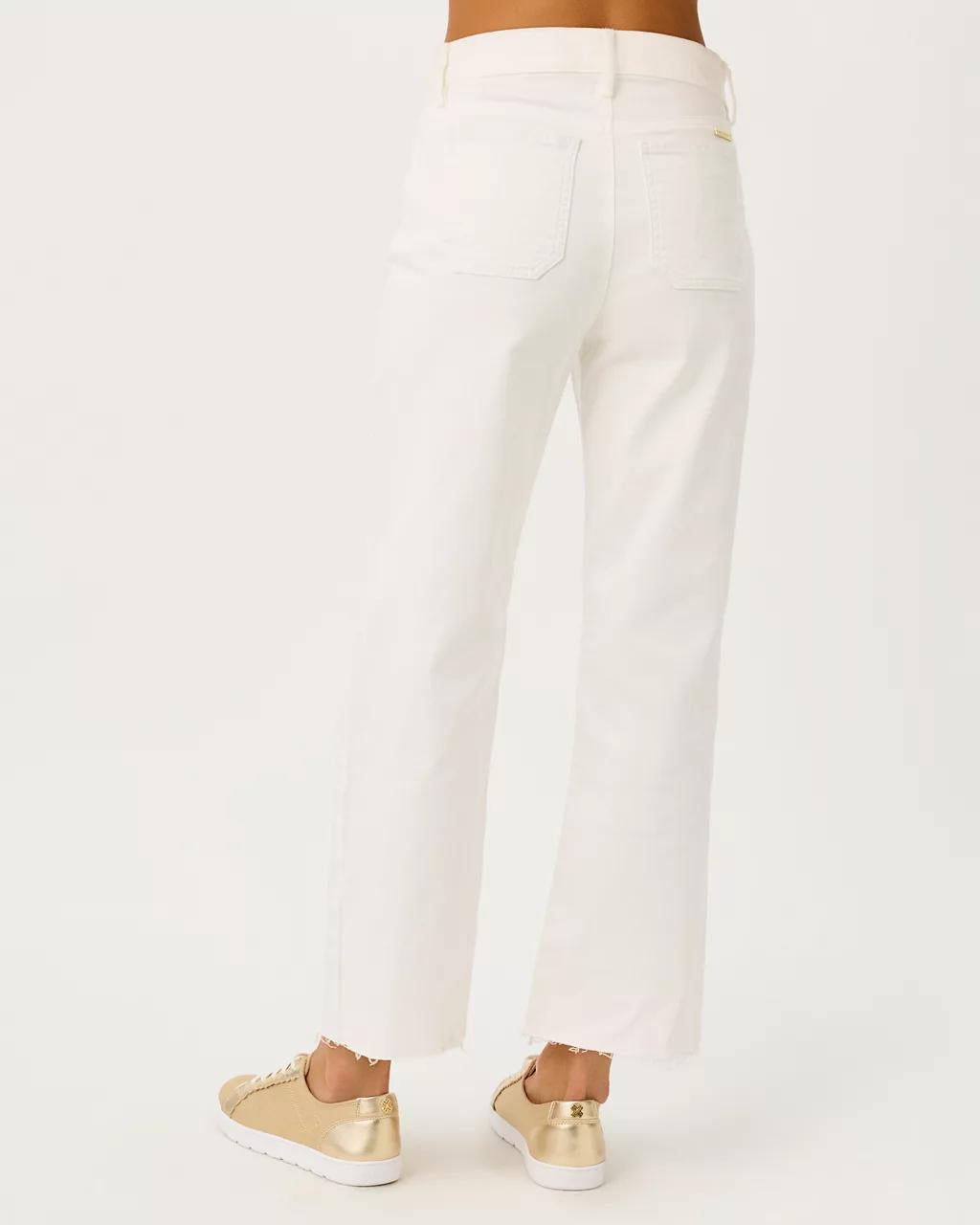 Lilly Pulitzer - 27" Harleen High Rise Crop Jean - Resort White