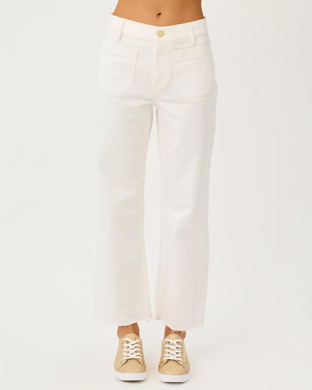 Lilly Pulitzer - 27" Harleen High Rise Crop Jean - Resort White