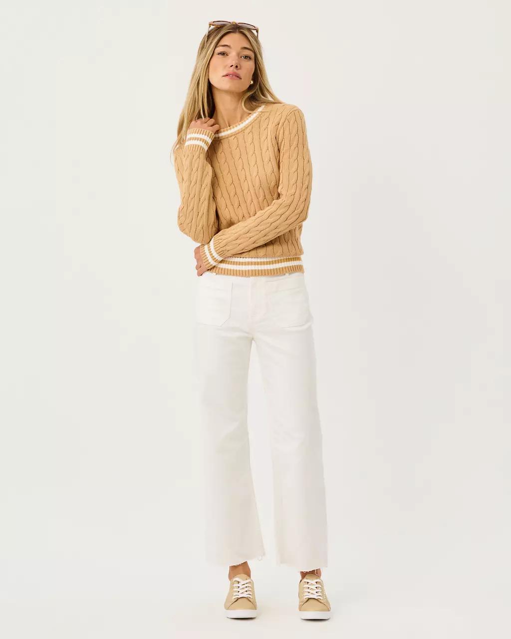 Lilly Pulitzer - 27" Harleen High Rise Crop Jean - Resort White