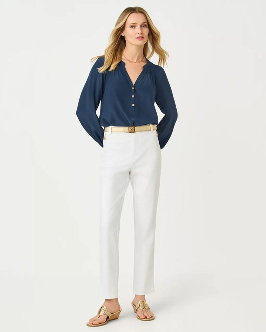 Lilly Pulitzer - 29" Ana High Rise Pant - Resort White