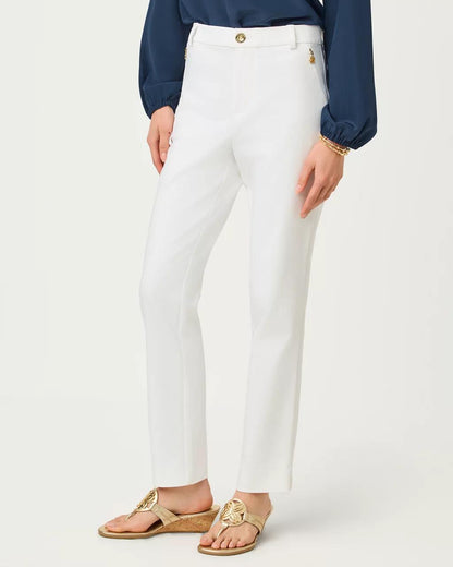 Lilly Pulitzer - 29" Ana High Rise Pant - Resort White