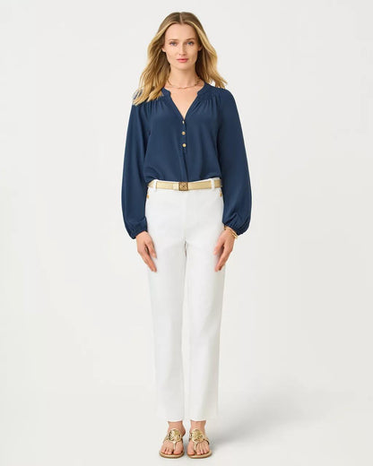Lilly Pulitzer - 29" Ana High Rise Pant - Resort White
