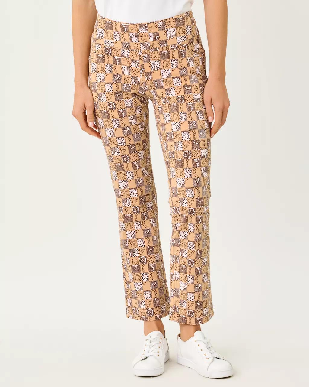 Lilly Pulitzer - UPF 50+ Luxletic 28" Corso Kick Flare Pant - Iced Latte