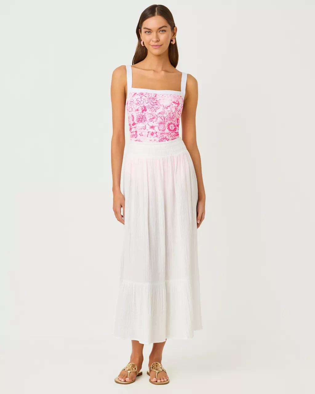 Lilly Pulitzer - Enzo Maxi Skirt Cover-Up - Resort White