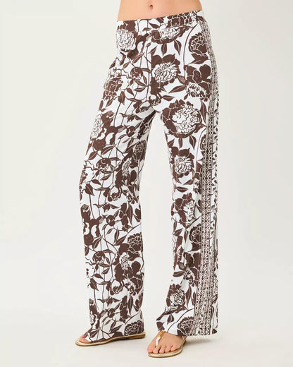 Lilly Pulitzer - UPF 50+ 32" Demia High Rise Palazzo Pant - Resort White