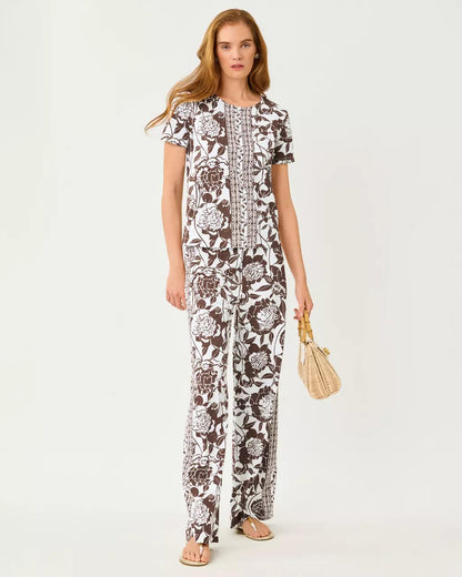 Lilly Pulitzer - UPF 50+ 32" Demia High Rise Palazzo Pant - Resort White