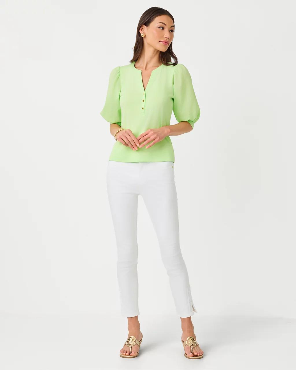 Lilly Pulitzer - 29" South Ocean High Rise Skinny Jean - Resort White