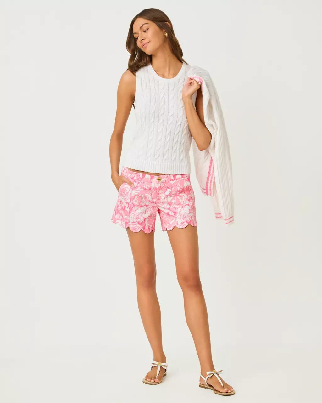 Lilly Pulitzer - Brockton Crew Neck Sweater Tank - Resort White