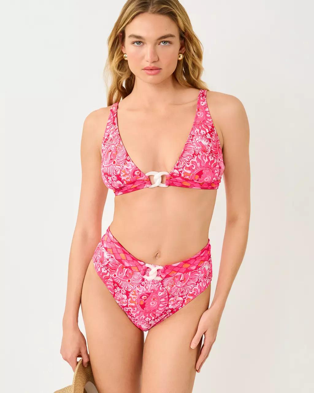 Lilly Pulitzer - Lyall High Waisted Bikini Bottom - Paradise Punch
