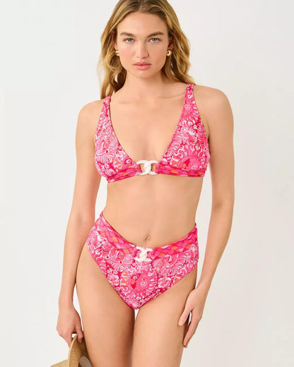 Lilly Pulitzer - Lyall High Waisted Bikini Bottom - Paradise Punch