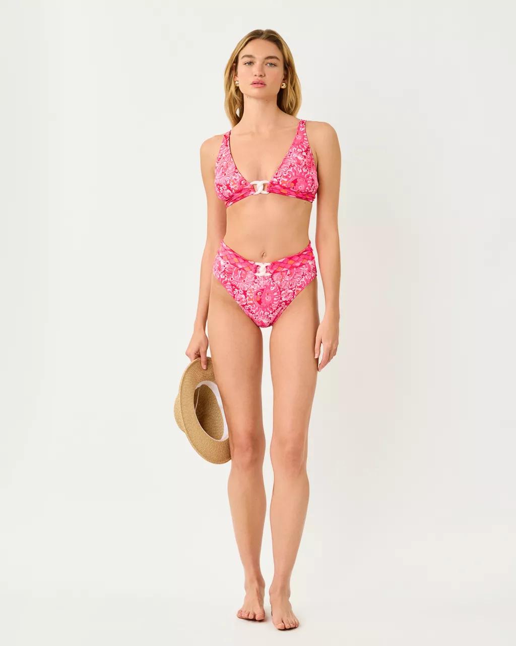 Lilly Pulitzer - Lyall High Waisted Bikini Bottom - Paradise Punch