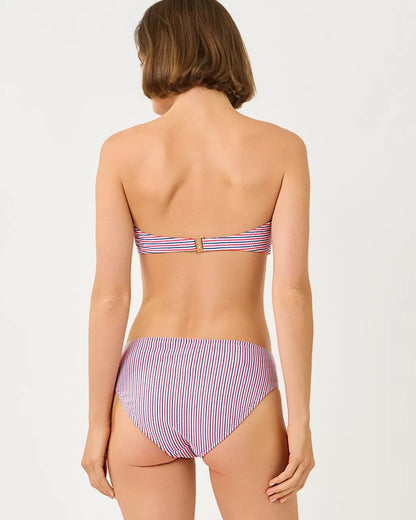 Lilly Pulitzer - Rior Hipster Bikini Bottom - Resort White X Paradise Punch X Starligh