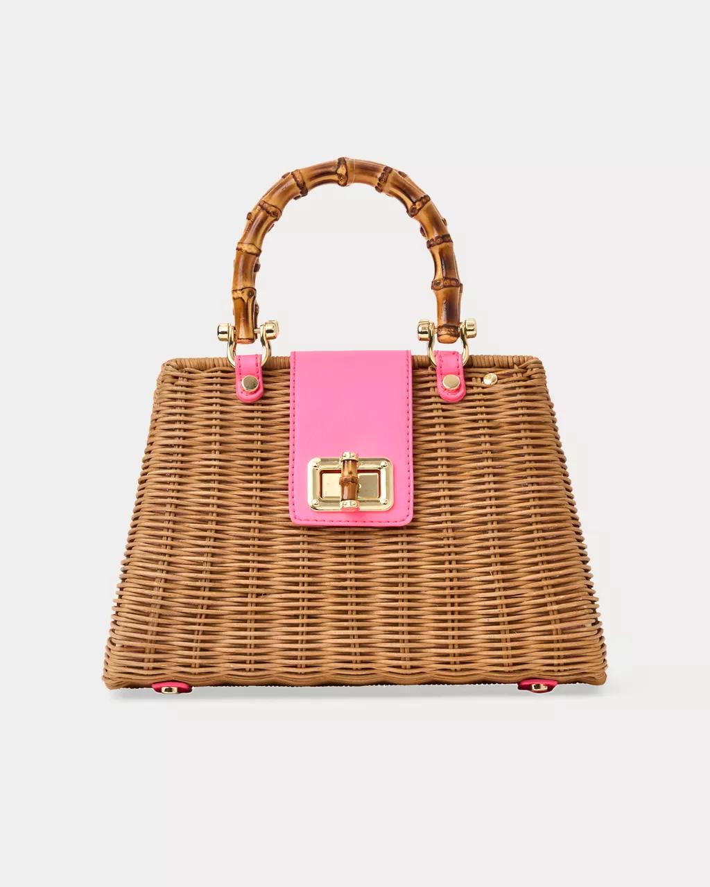 Lilly Pulitzer - Leena Top Handle Bag - Cherry Blossom Pink X Honey