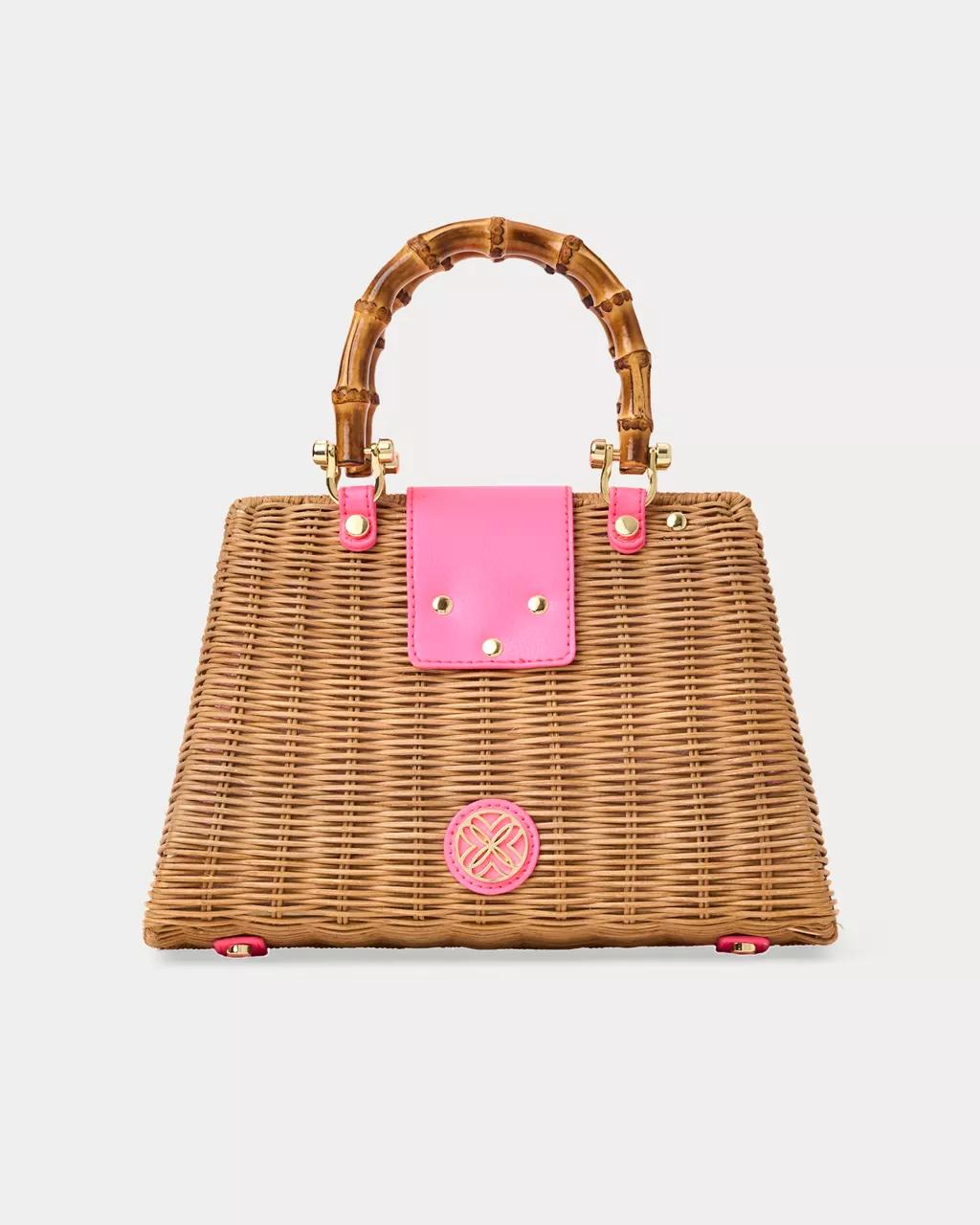 Lilly Pulitzer - Leena Top Handle Bag - Cherry Blossom Pink X Honey