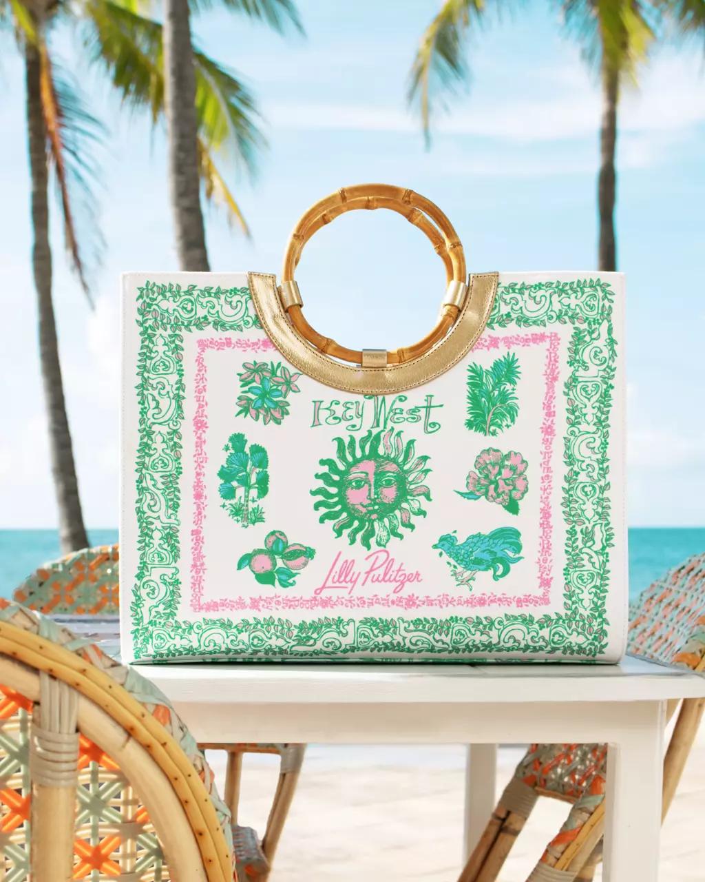 Lilly Pulitzer - Oasis Canvas Tote - Resort White