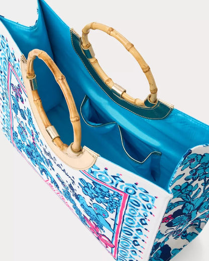 Lilly Pulitzer - Oasis Canvas Tote - Capri Blue