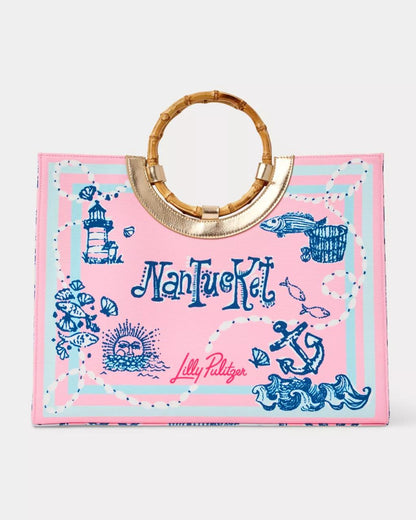 Lilly Pulitzer - Oasis Canvas Tote - Conch Shell Pink