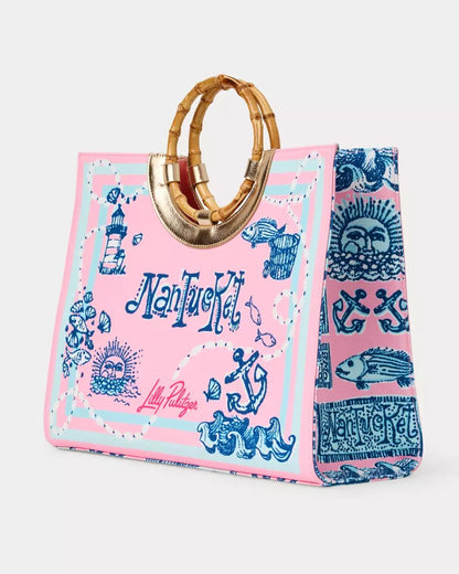 Lilly Pulitzer - Oasis Canvas Tote - Conch Shell Pink