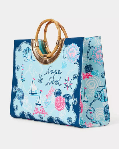 Lilly Pulitzer - Oasis Canvas Tote - Day Dream Blue