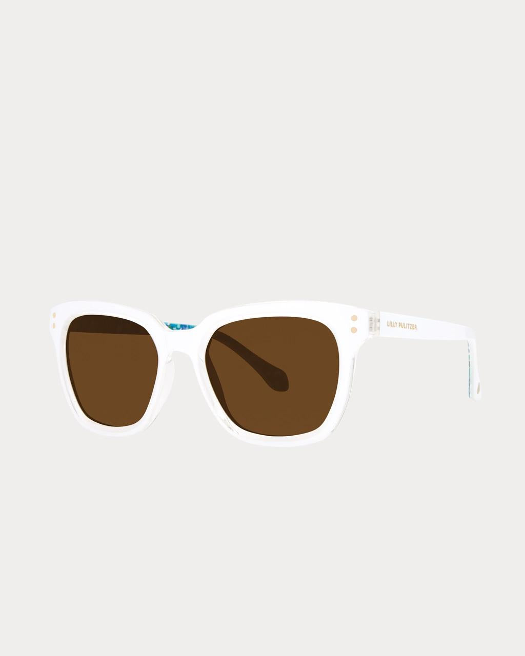 Lilly Pulitzer - Sunset Cove Sunglasses - Resort White