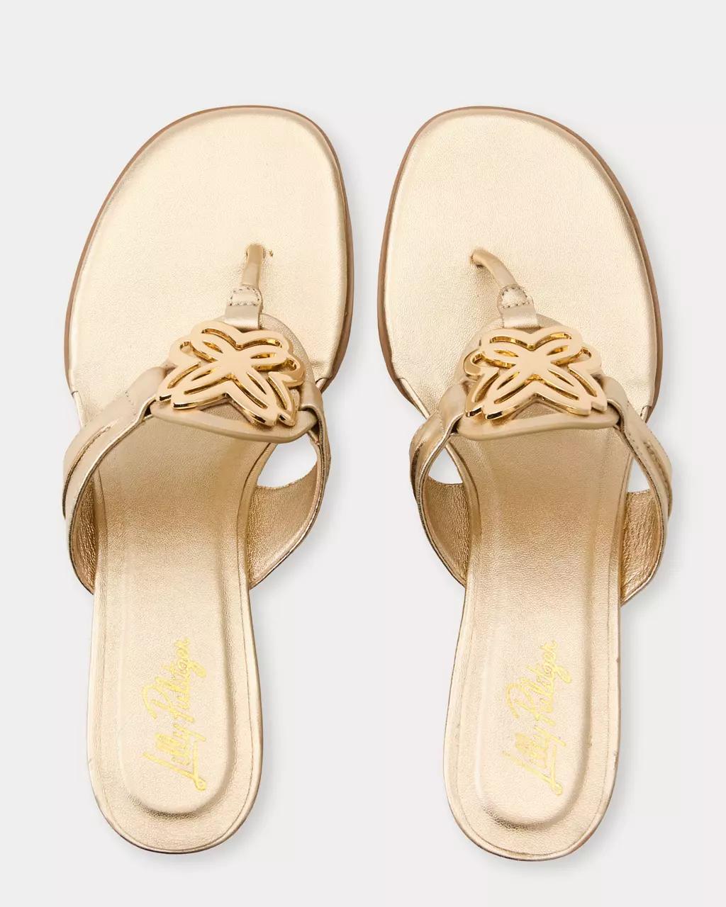 Lilly Pulitzer - The Lilly Wedge - Gold Metallic