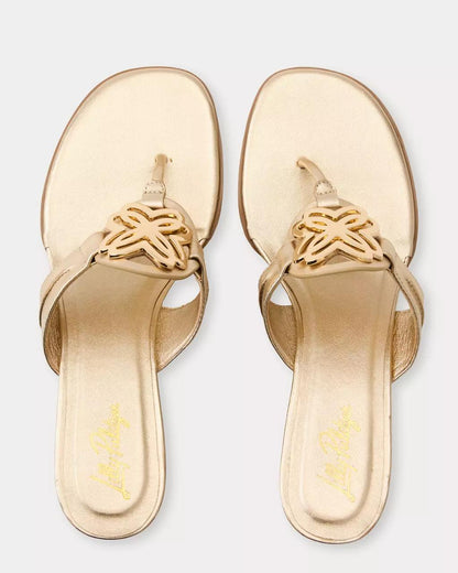 Lilly Pulitzer - The Lilly Wedge - Gold Metallic
