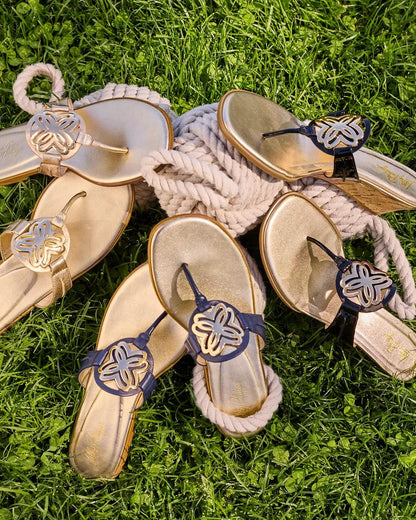 Lilly Pulitzer - The Lilly Sandal - Gold Metallic