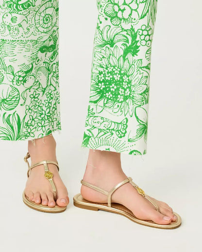 Lilly Pulitzer - Delilah Logo Sandal - Gold Metallic