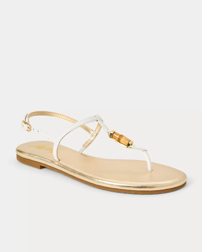 Lilly Pulitzer - Leena Sandal - Resort White
