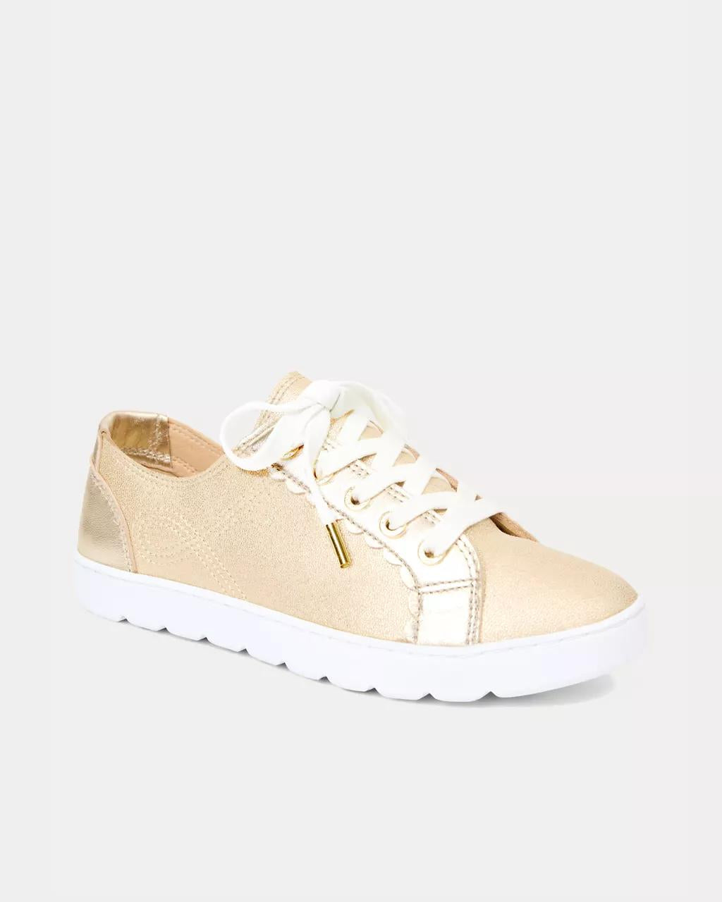 Lilly Pulitzer - The Lilly Sneaker - Gold Metallic
