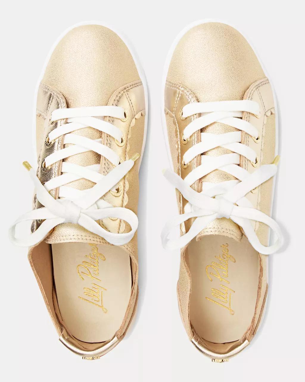 Lilly Pulitzer - The Lilly Sneaker - Gold Metallic