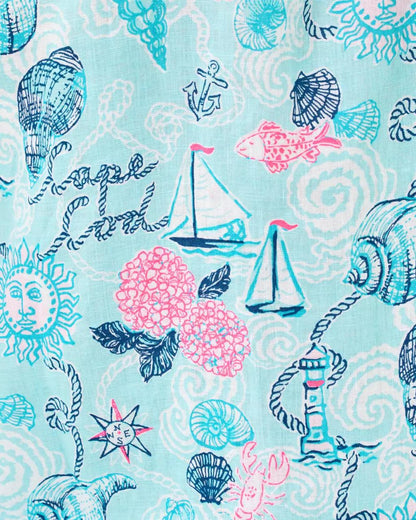 Lilly Pulitzer - Men's Stuff Addison Button Down Linen Shirt - Day Dream Blue