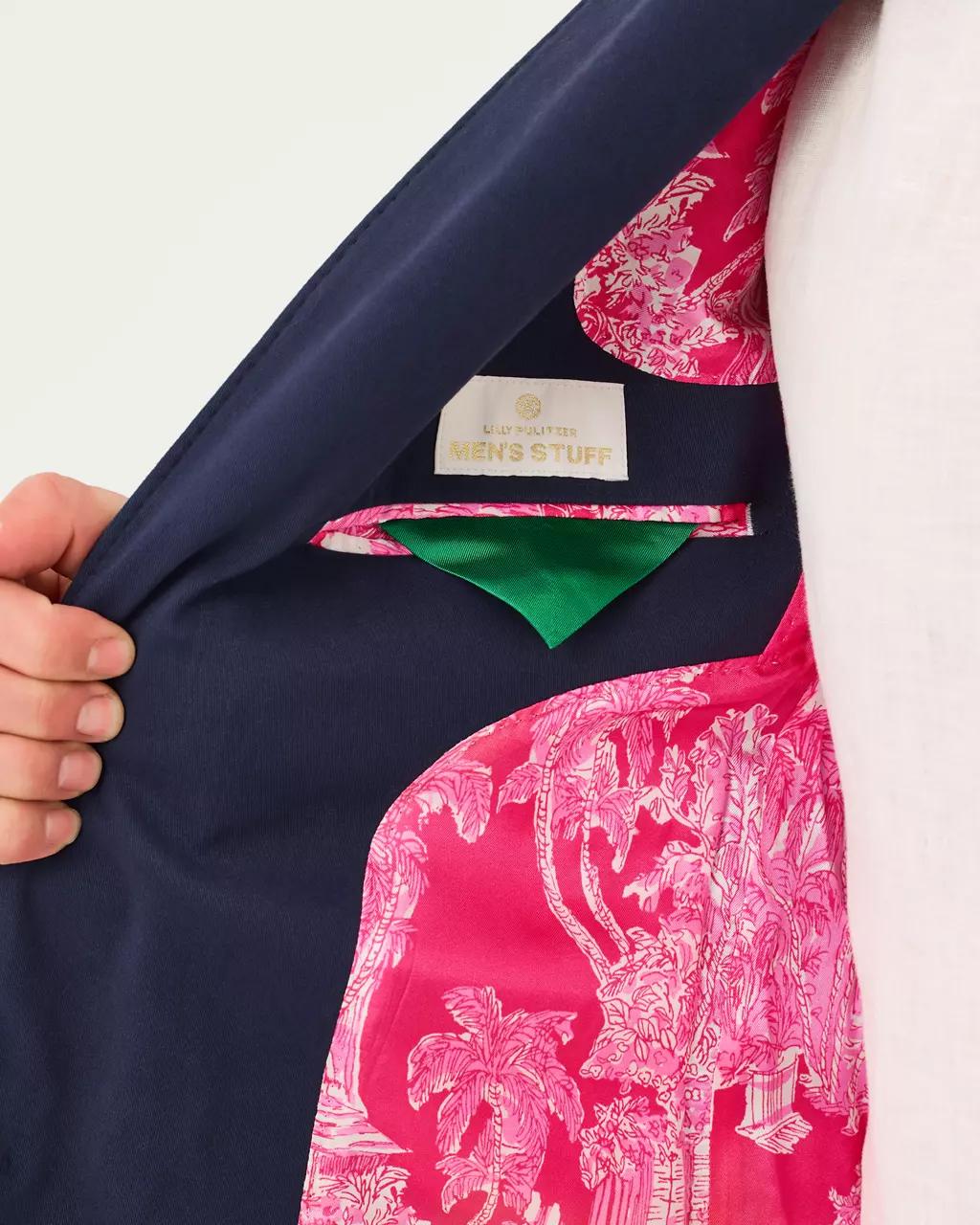 Lilly Pulitzer - Men's Stuff Flagler Blazer - True Navy