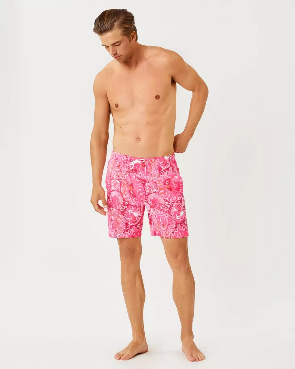 Lilly Pulitzer - Men's Stuff 6" Del Lago Swim Trunk - Paradise Punch